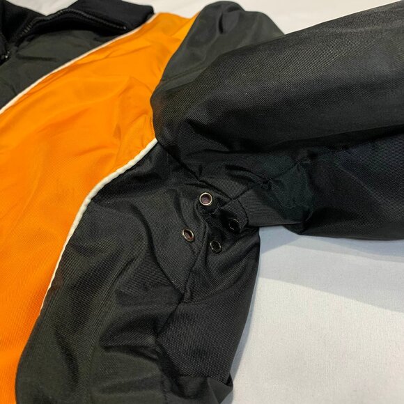 VTG 70s Ski-Doo Bombardier Snowmobile Jacket Womens Medium Black Yellow Ski Coat - Picture 9 of 9